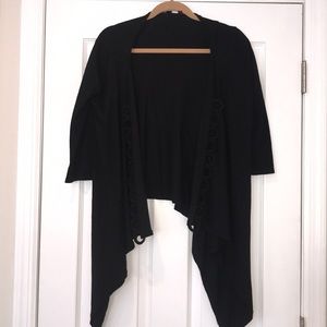 Black Asymmetric Cardigan size M